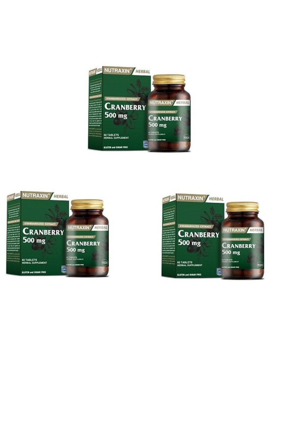 

Nutraxin Клюква 60 Таблетка с содержанием клюквы 3 штуки