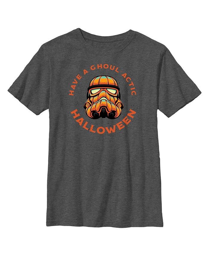 

Детская футболка Звездные войны на Хэллоуин для мальчиков Have a Ghoul-Actic Halloween Disney Lucasfilm, серый