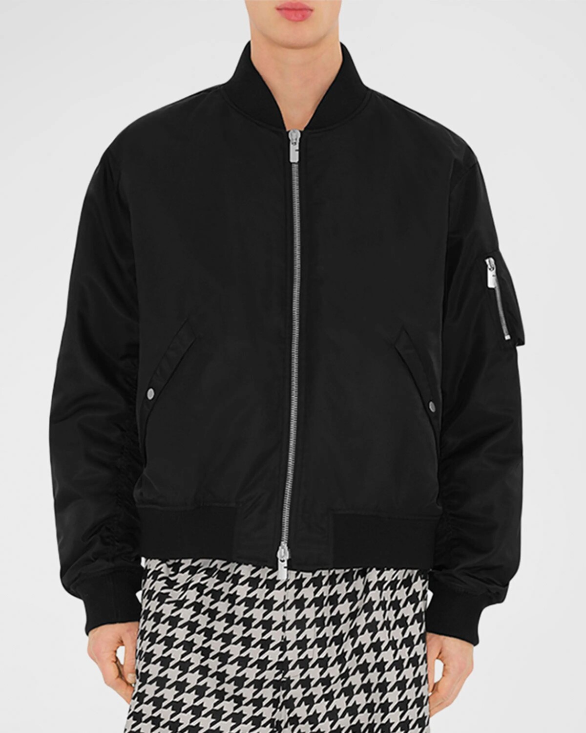 

Мужской нейлоновый бомбер Burberry, цвет Black