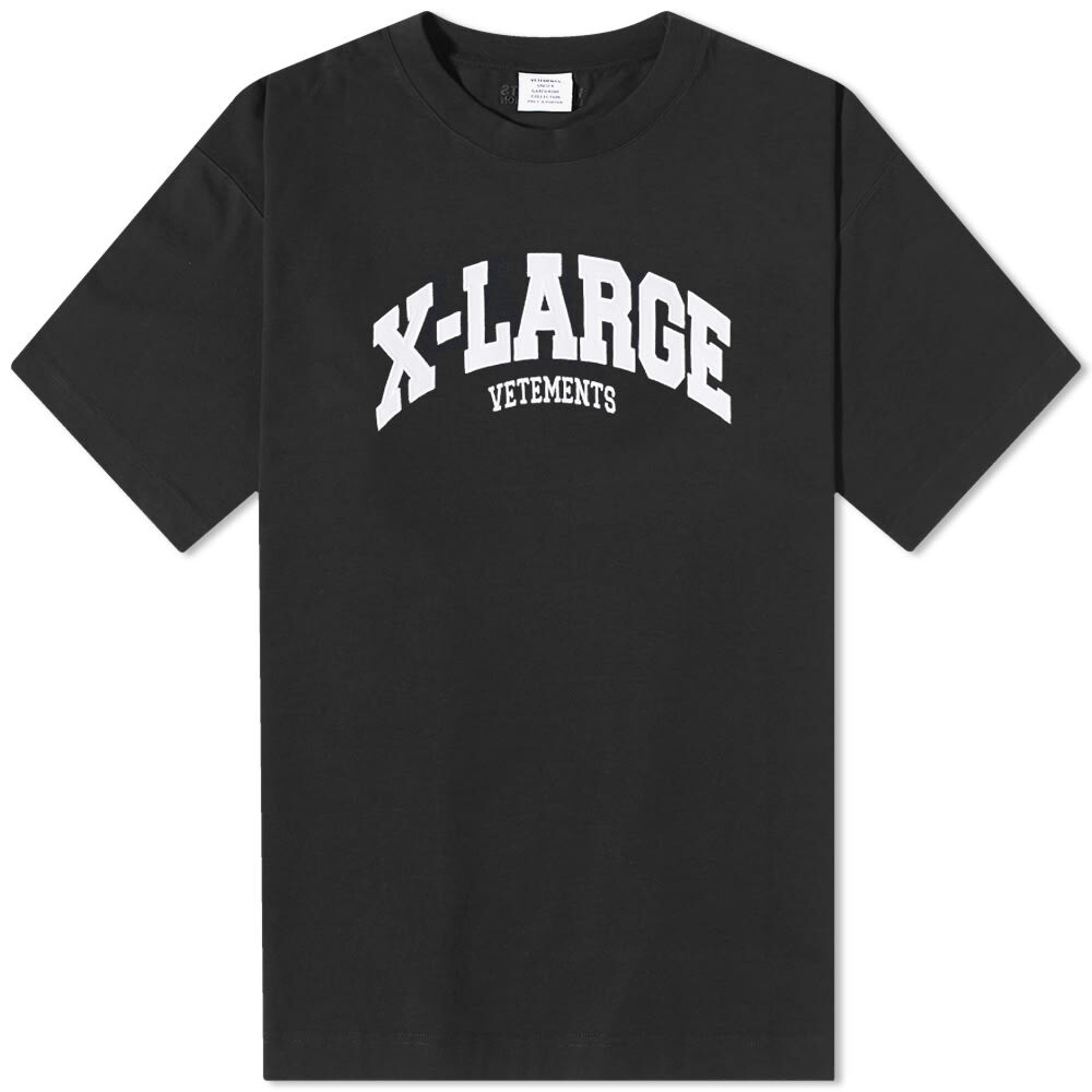 

Футболка с логотипом Vetements X-Large, черный