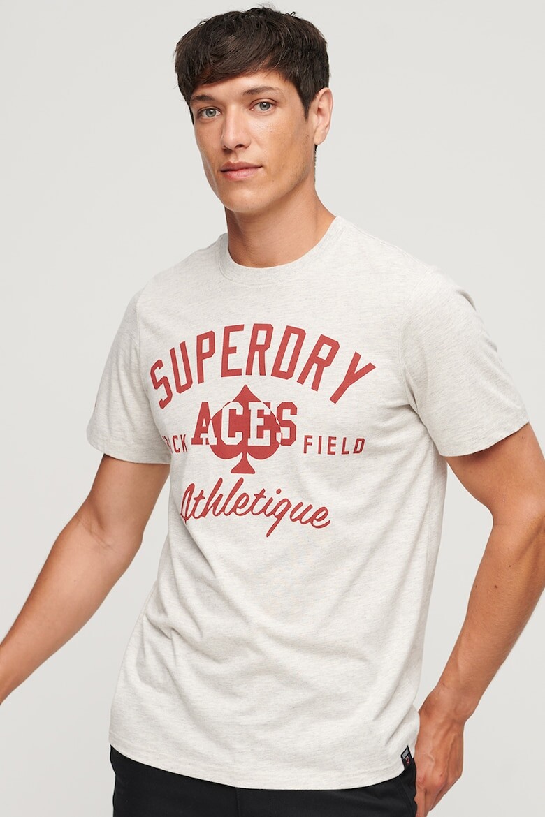 

Футболка с логотипом Athletic College Superdry, красный