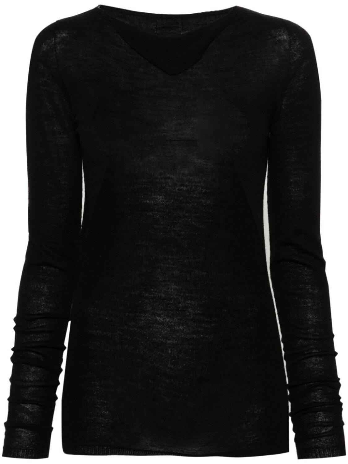 

Джемпер шерстяной вязаный столбик Rick Owens, черный