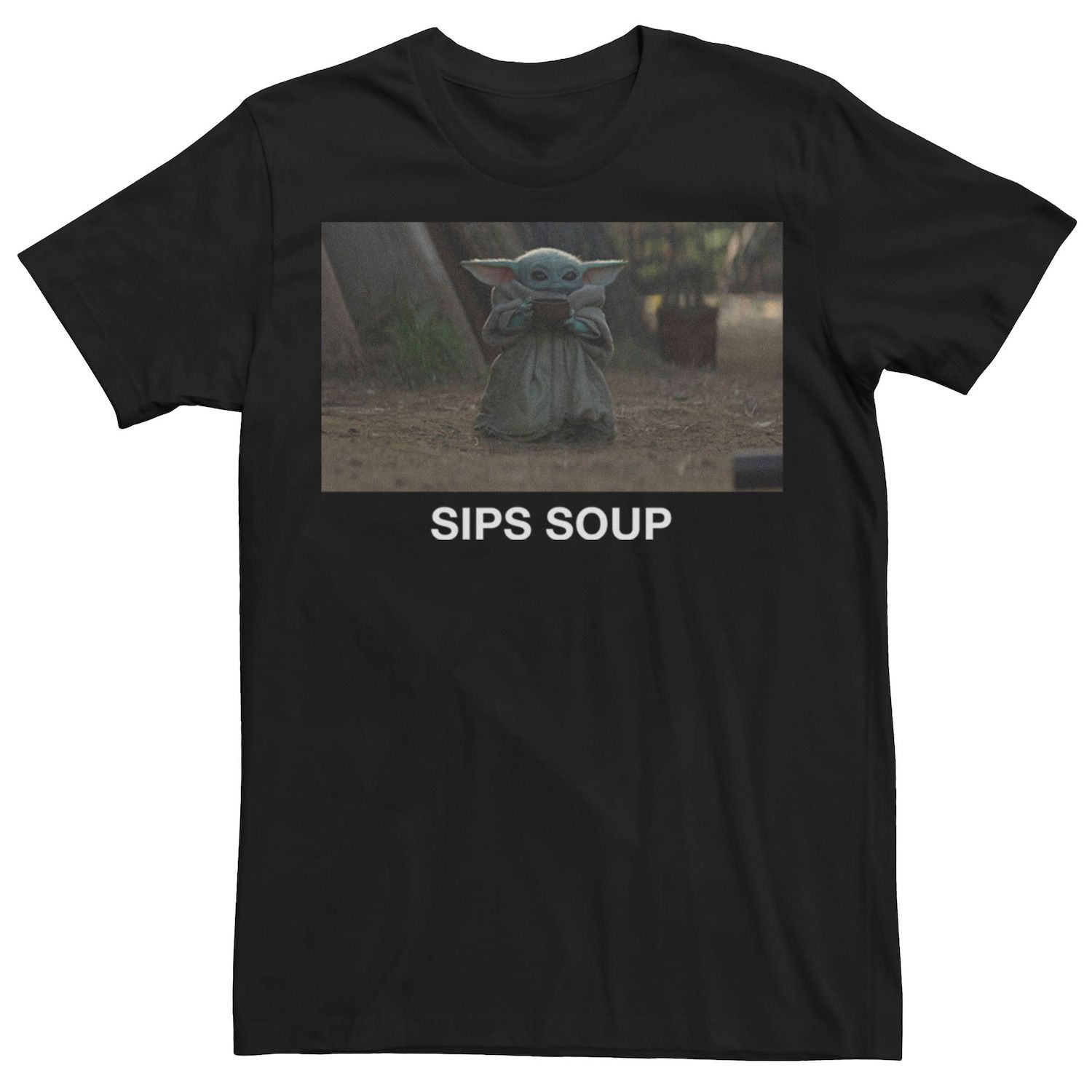 Мужская футболка The Mandalorian The Child Sips Soup Soup Star Wars эмси фигурка sw bounty collection mandalorian the child sipping soup