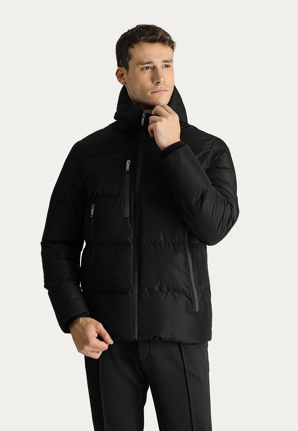 

Зимняя куртка SLIM FIT PUFFER INSULATED HOODED Kigili, цвет black