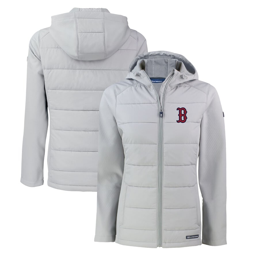 

Толстовка на молнии Cutter & Buck Boston Red Sox, серый