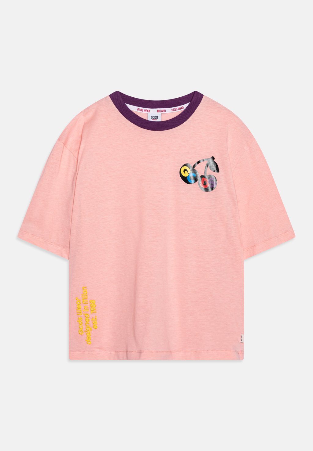 

Футболка с принтом UNISEX GCDS, цвет pink