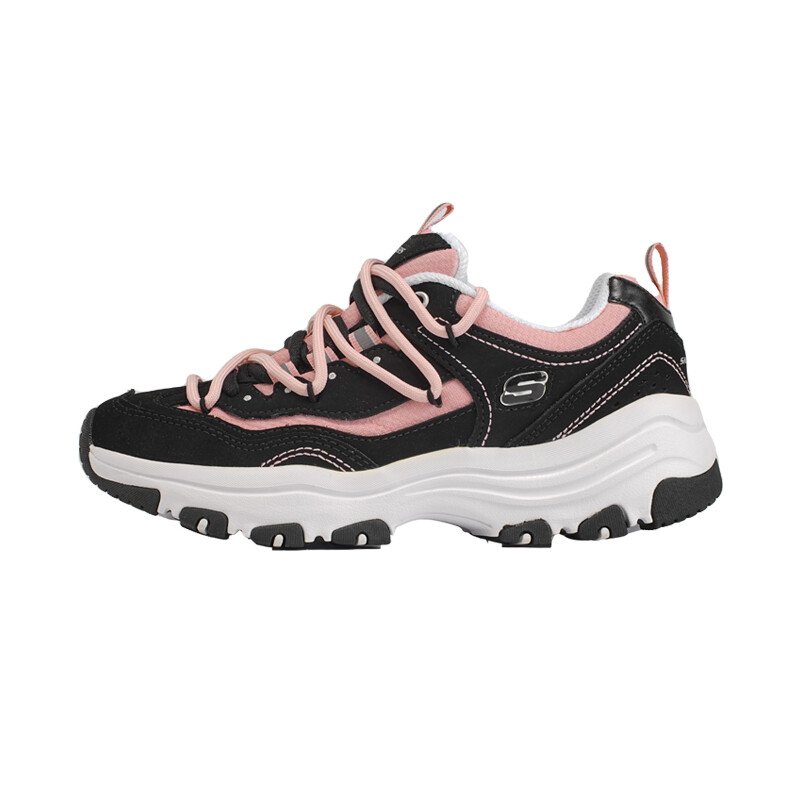

Кроссовки женские DLITES Low-top, черные/пудровые Skechers
