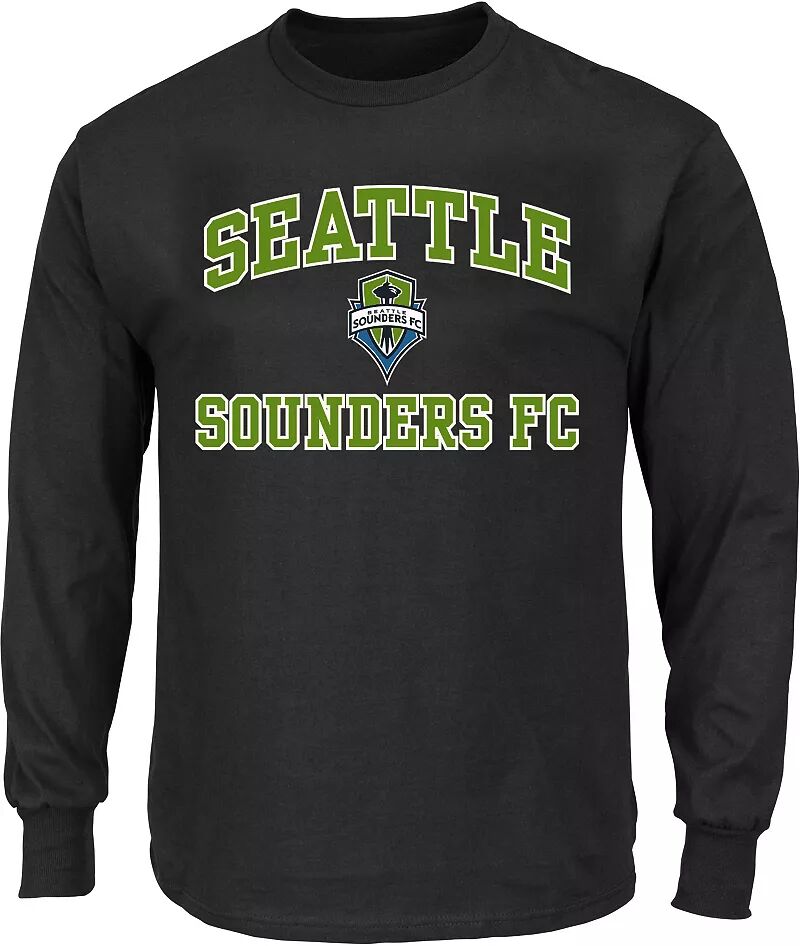 Черная футболка с логотипом MLS Big & Tall Seattle Sounders