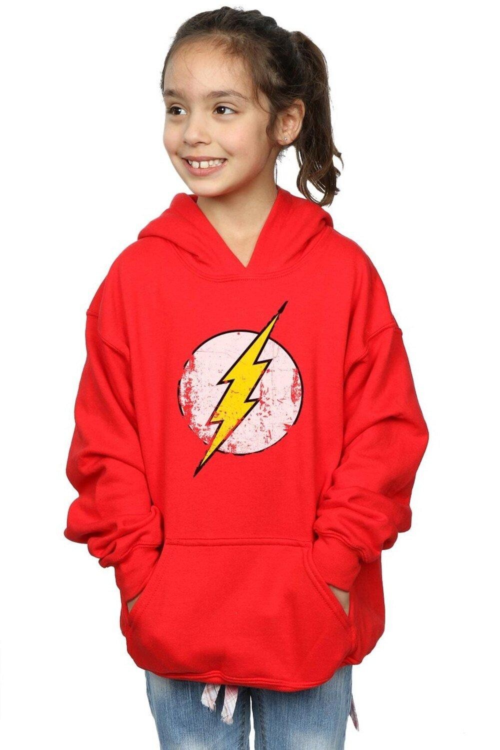 

Толстовка с принтом Flash и логотипом DC Comics, красный