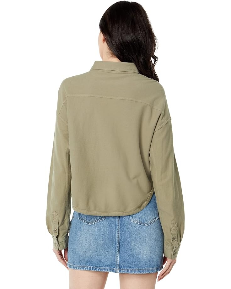 

Куртка bobi Los Angeles Knit Twill Shirt Jacket, цвет Basil