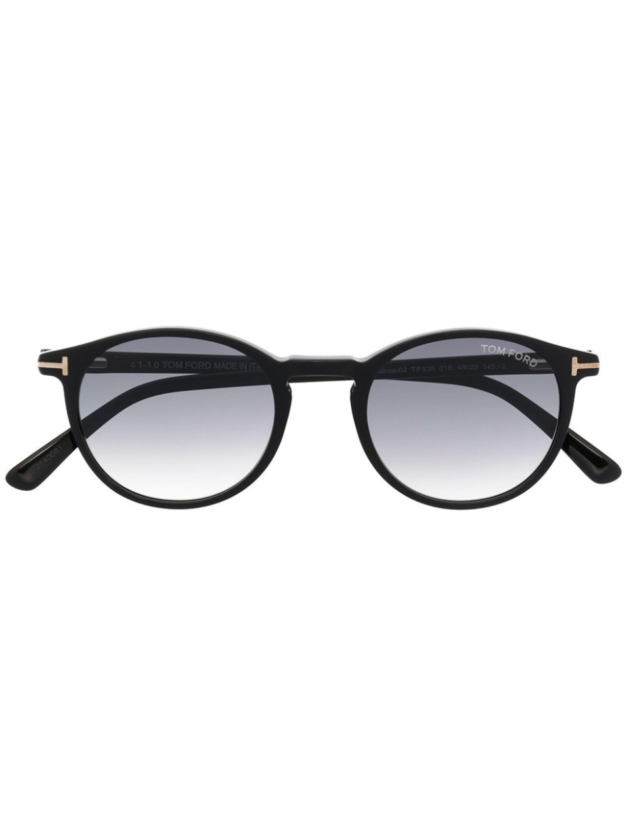 

TOM FORD Eyewear солнцезащитные очки Andrea в круглой оправе, черный