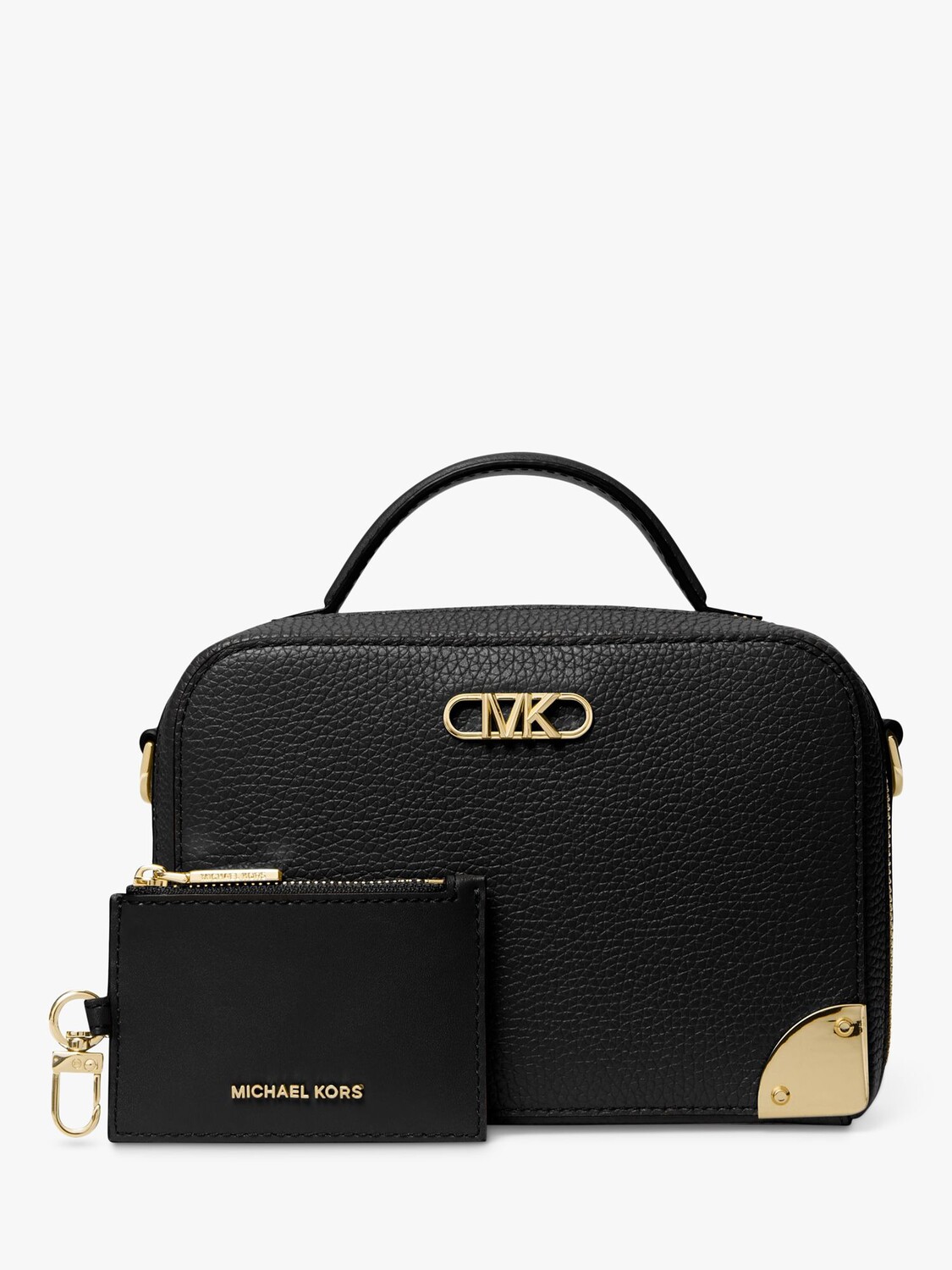 

Кожаная сумка через плечо Michael Kors Estelle, черная