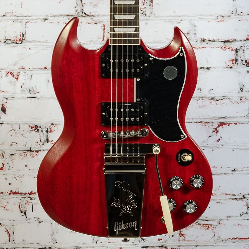 

Электрогитара Gibson - SG Standard '61 Maestro Vibrola - Electric Guitar - Faded Vintage Cherry