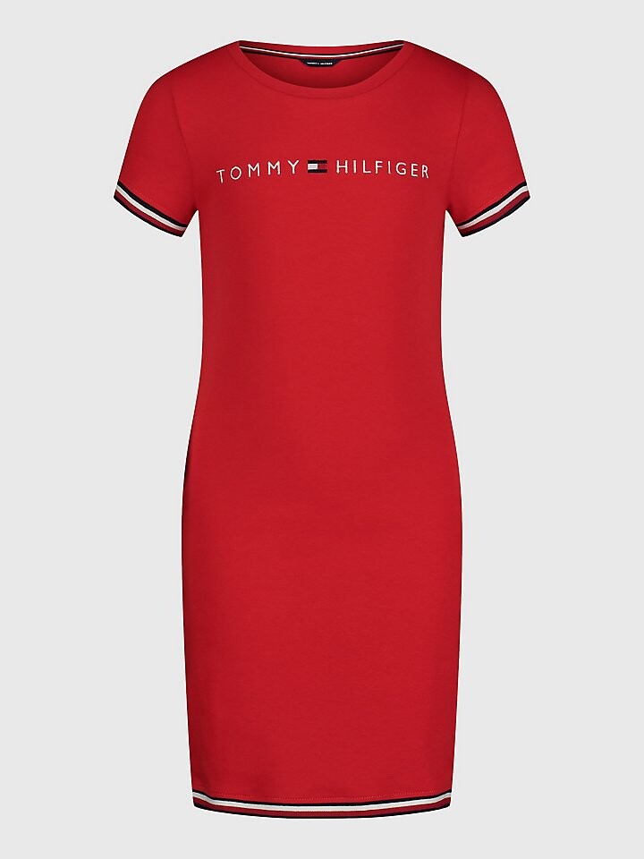 

Облегающее платье с логотипом для больших детей Tommy Hilfiger