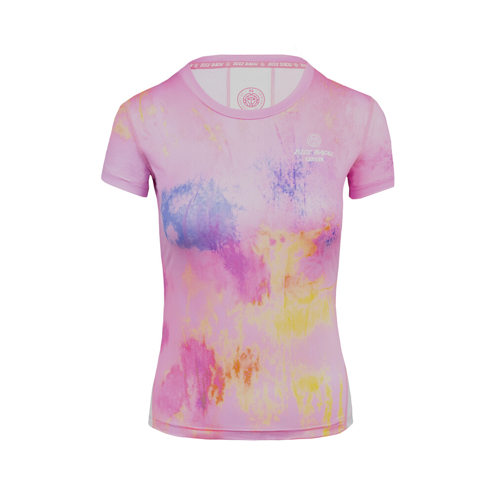 

Футболка BIDI BADU Eve Tech Roundneck Tee aqua, dark blue, красный