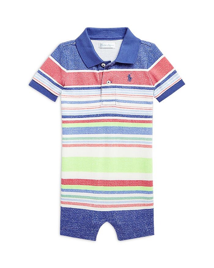 

Шорты-поло из хлопковой сетки в полоску для мальчиков - для малышей Ralph Lauren