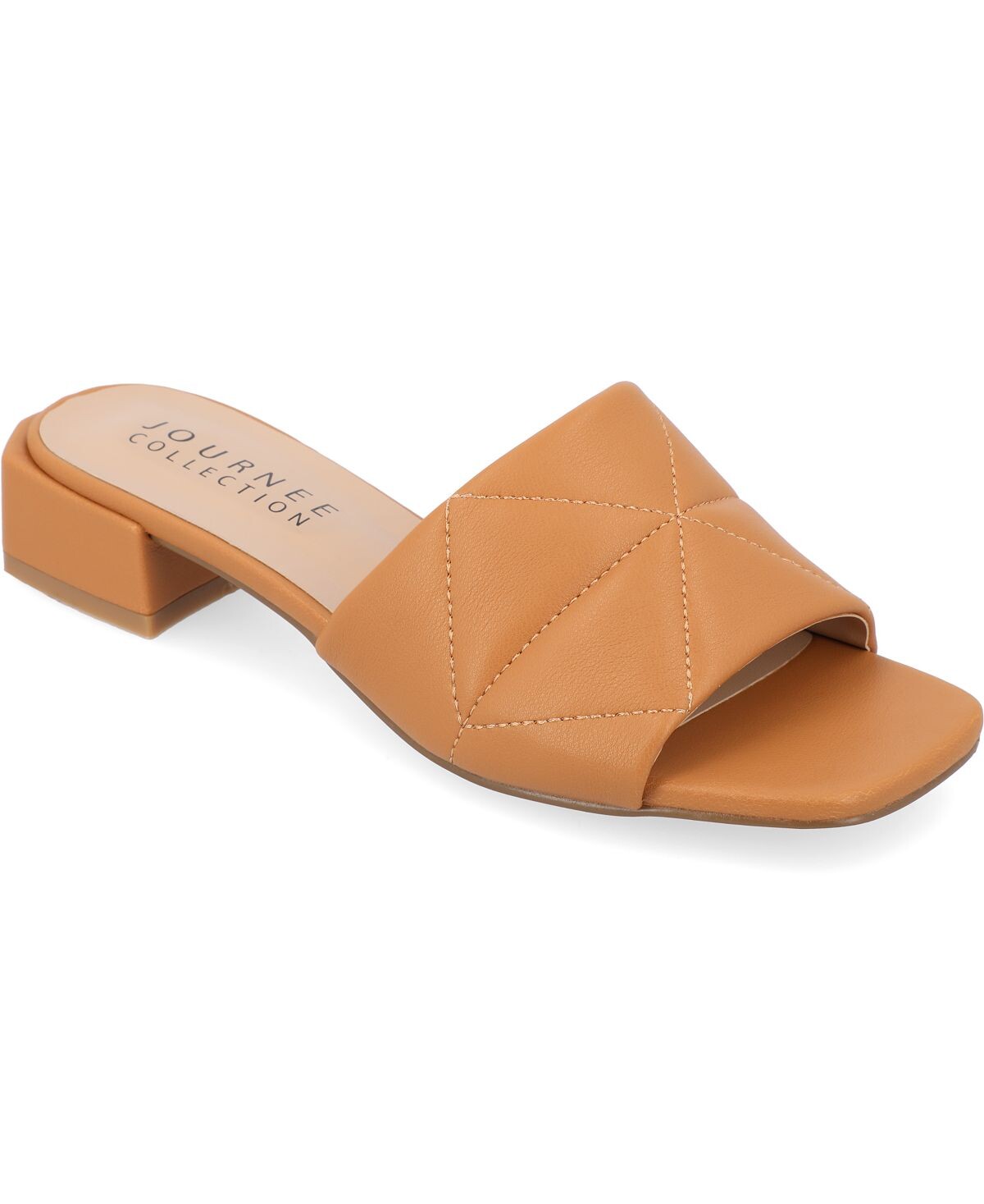 

Женские стеганые сандалии Elidia Journee Collection, коричневый