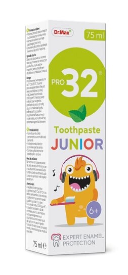 

Зубная паста, 75 мл Dr.Max, Pro32 Toothpaste Junior, Dr. Max Pharma