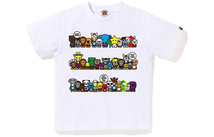 

Детская футболка A Bathing Ape, цвет Apricot Cream