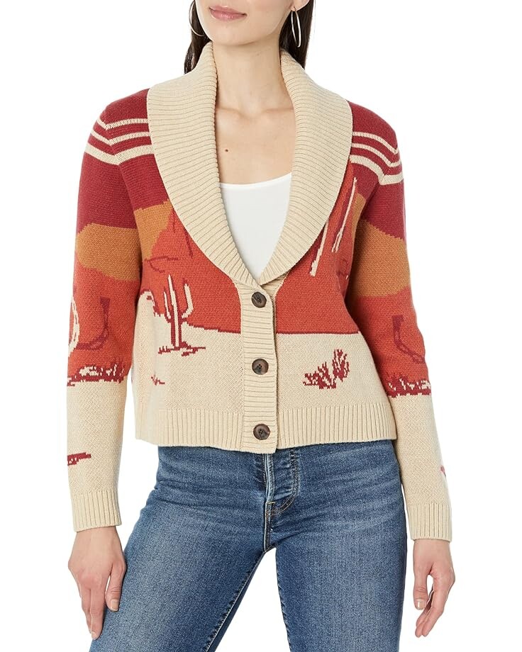 

Свитер Pendleton Western Scenic Cardigan, красный