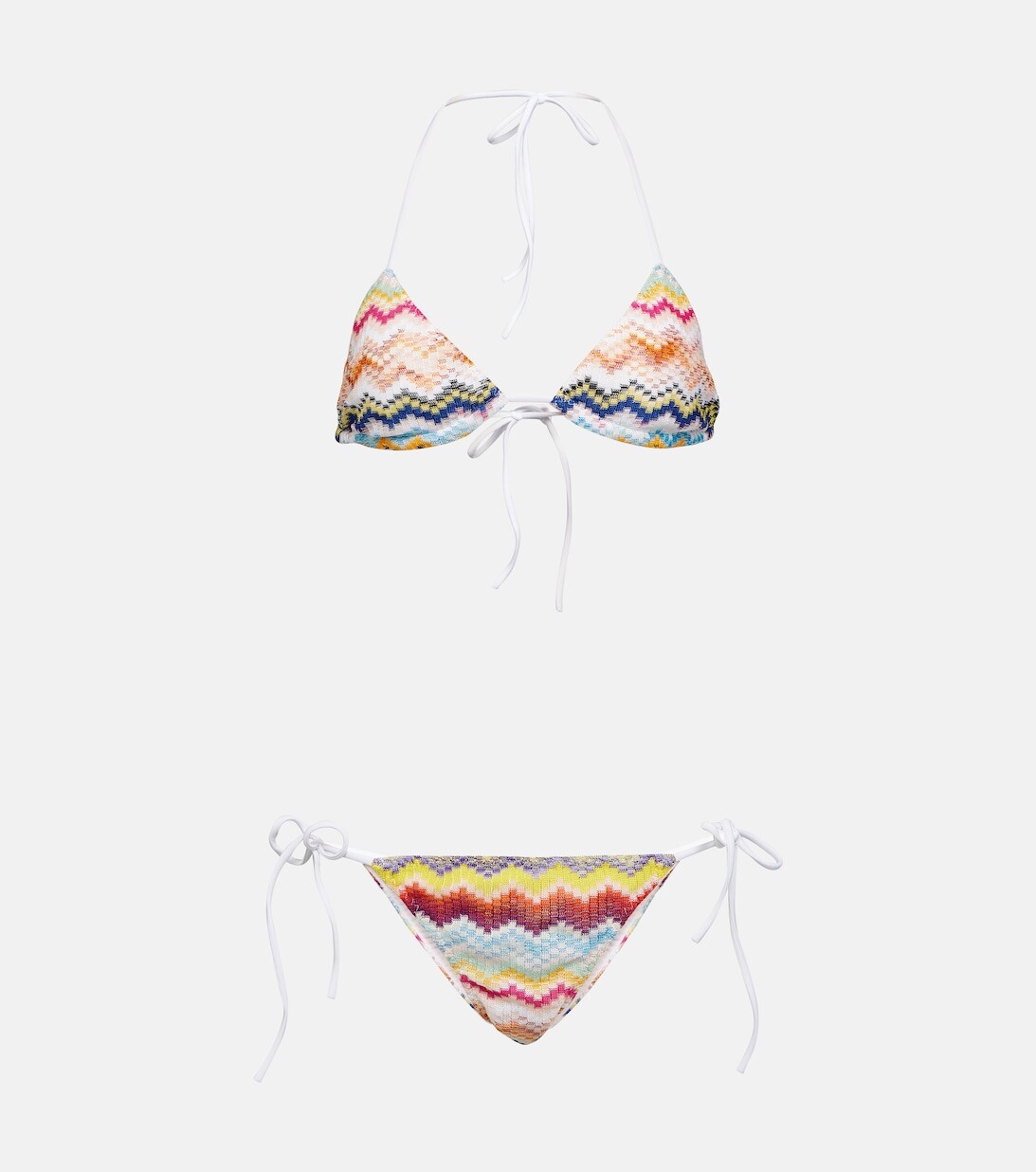 

Бикини с треугольными чашечками зигзаг Missoni, разноцветный, Белый