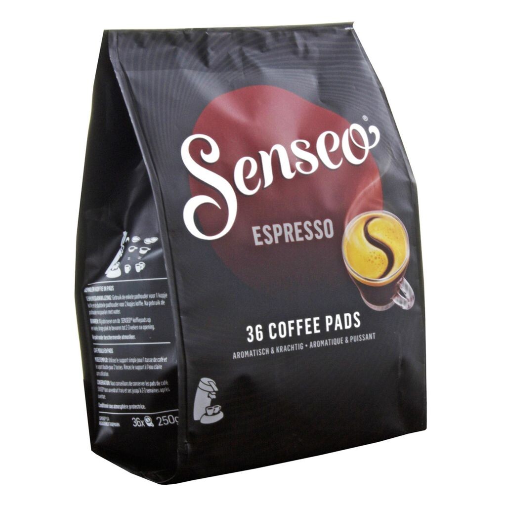 

Senseo Coffee Pads Espresso, Aromatic & Strong, кофейные капсулы, кофе, 36 подушечек