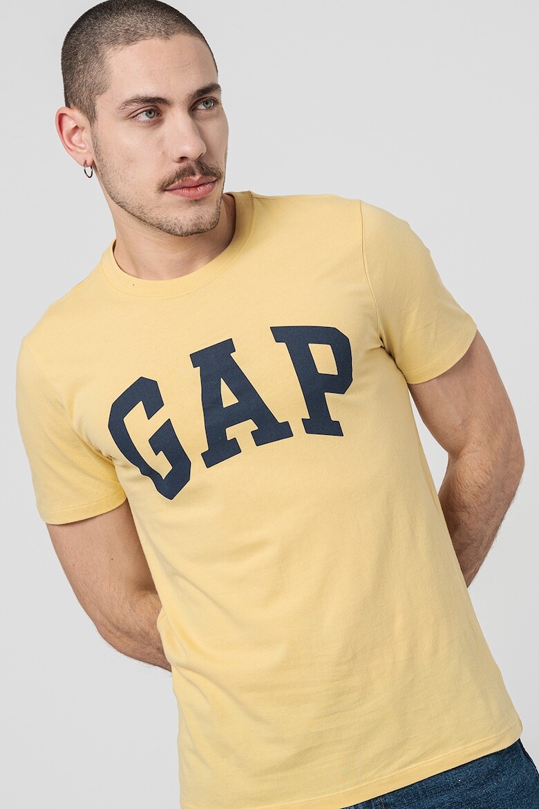 

Хлопковая футболка с логотипом Gap, желтый