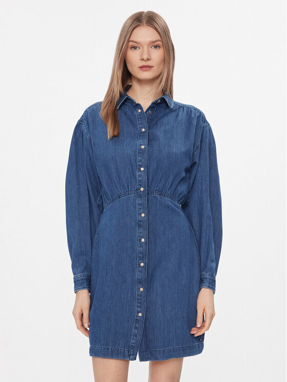 

Джинсовое платье узкого кроя Pepe Jeans, синий