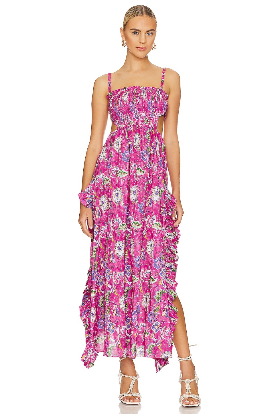 

Платье CAROLINE CONSTAS Margo Gown, цвет Pink Enchanted Paisley