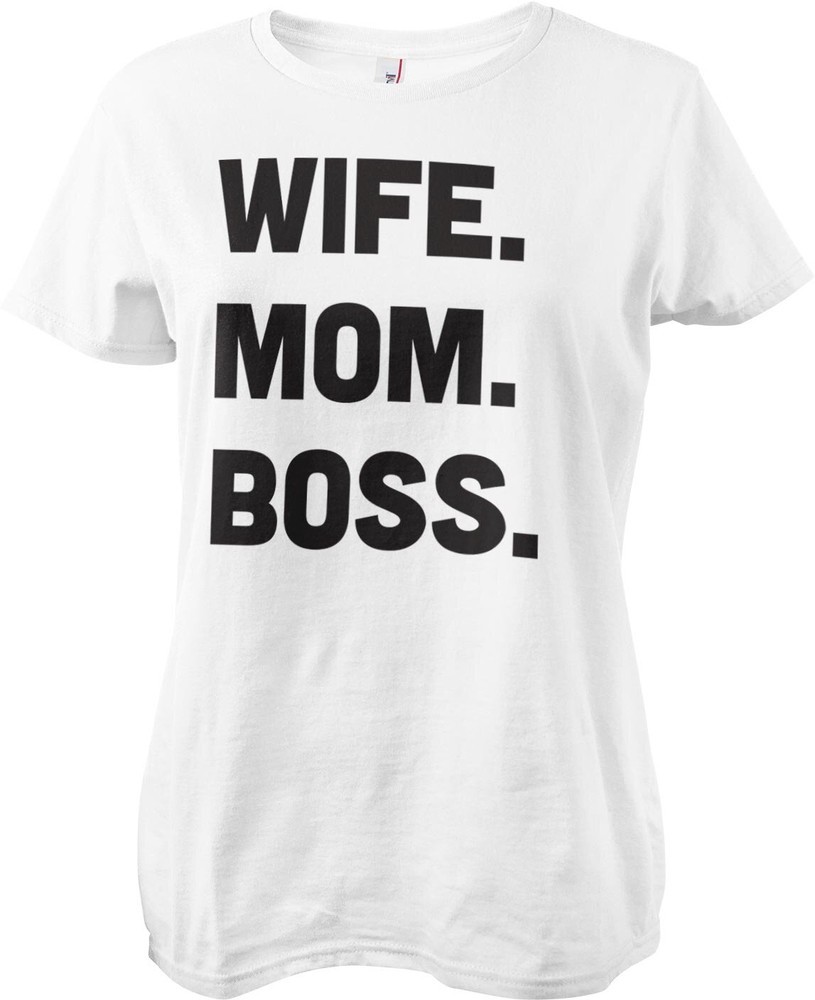 Футболка Hybris Wife Mom Boss Girly Tee, белый printio футболка классическая wife mom boss