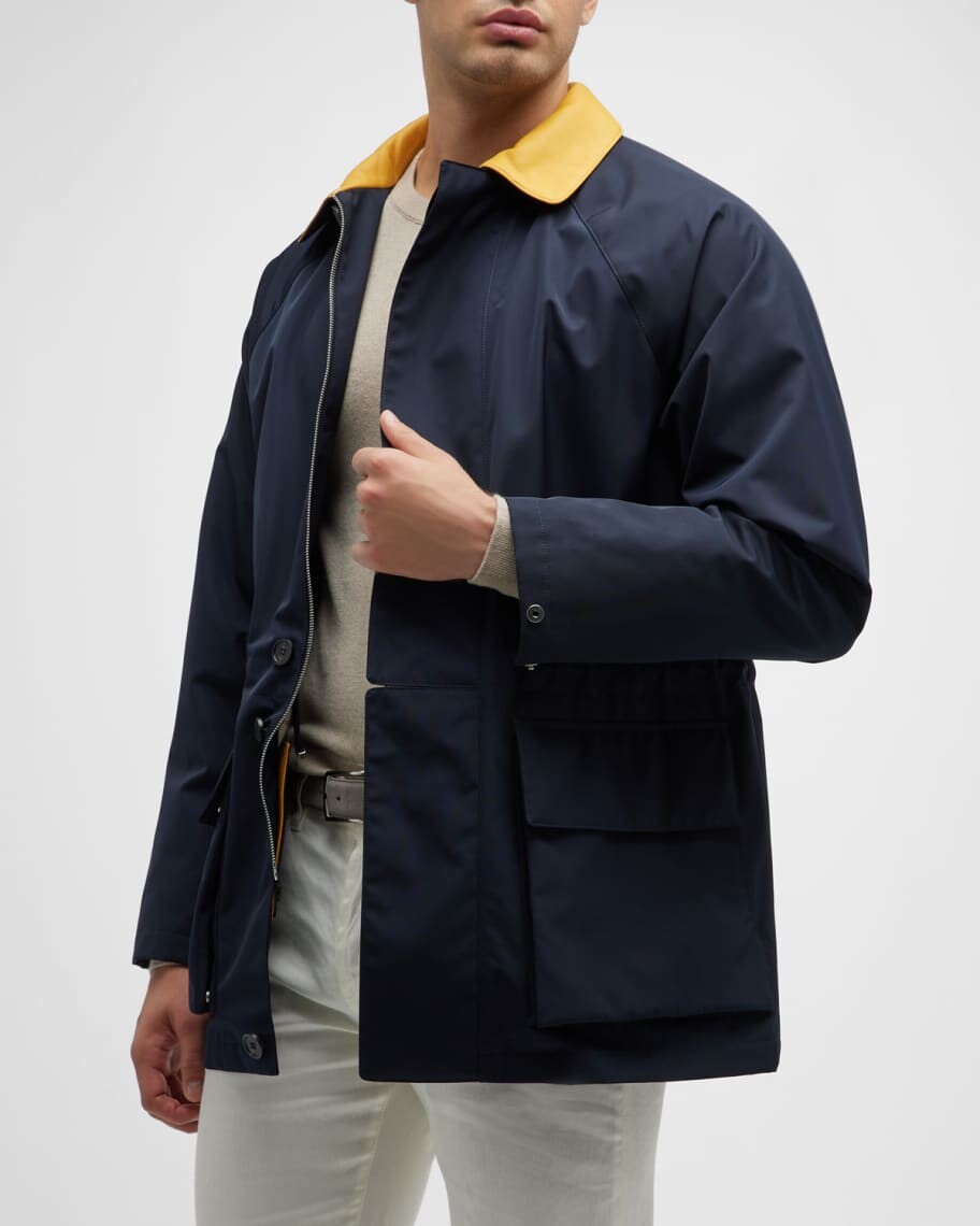 

Мужской плащ Horsey Storm System Loro Piana, Черный