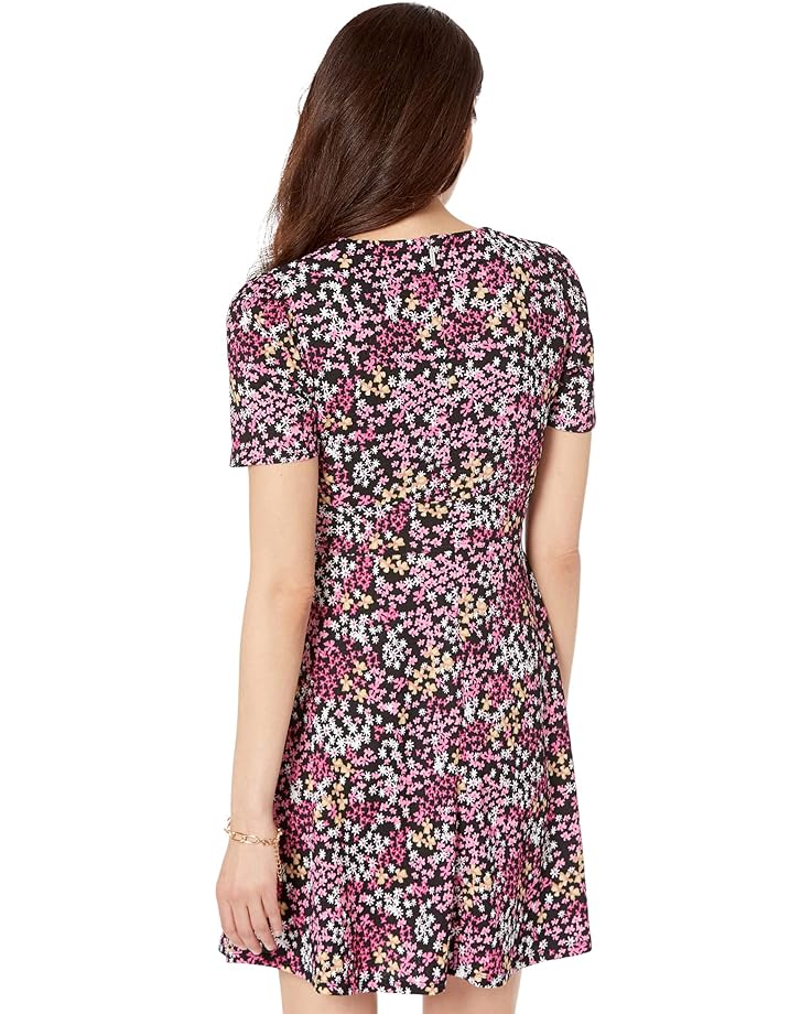 Платье Michael Kors V-Neck Floral Dress, цвет Cerise