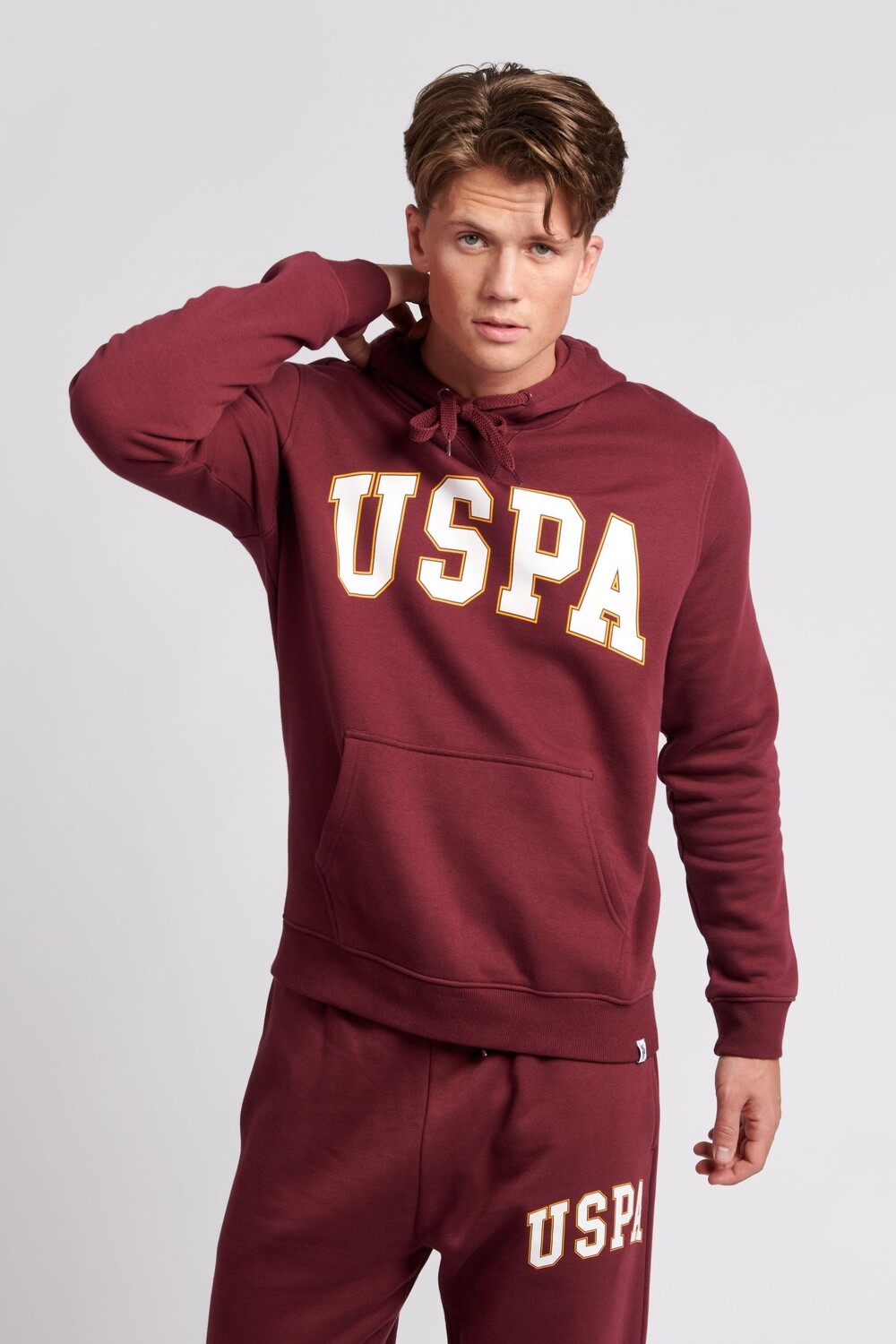 

Мужская толстовка с принтом Arch OH U.S. Polo Assn, красный