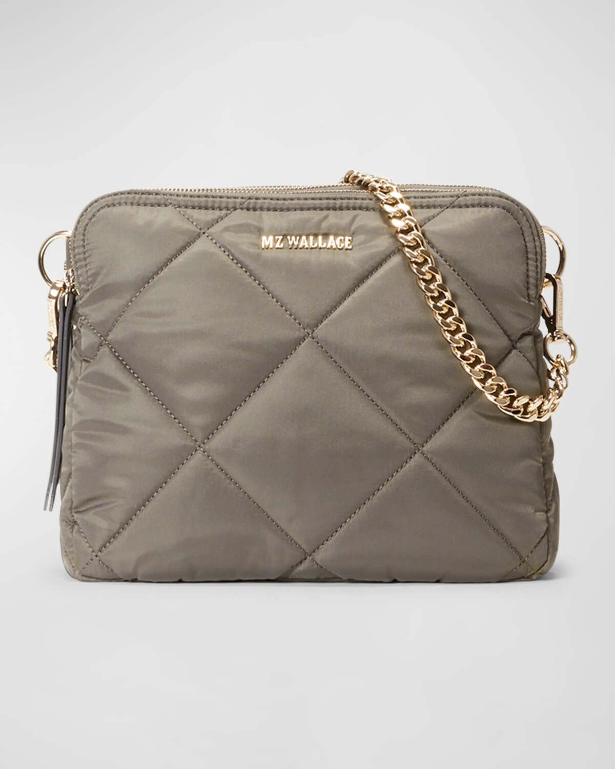 

Стеганая нейлоновая сумка через плечо Madison Mz Wallace, цвет Medium Grey