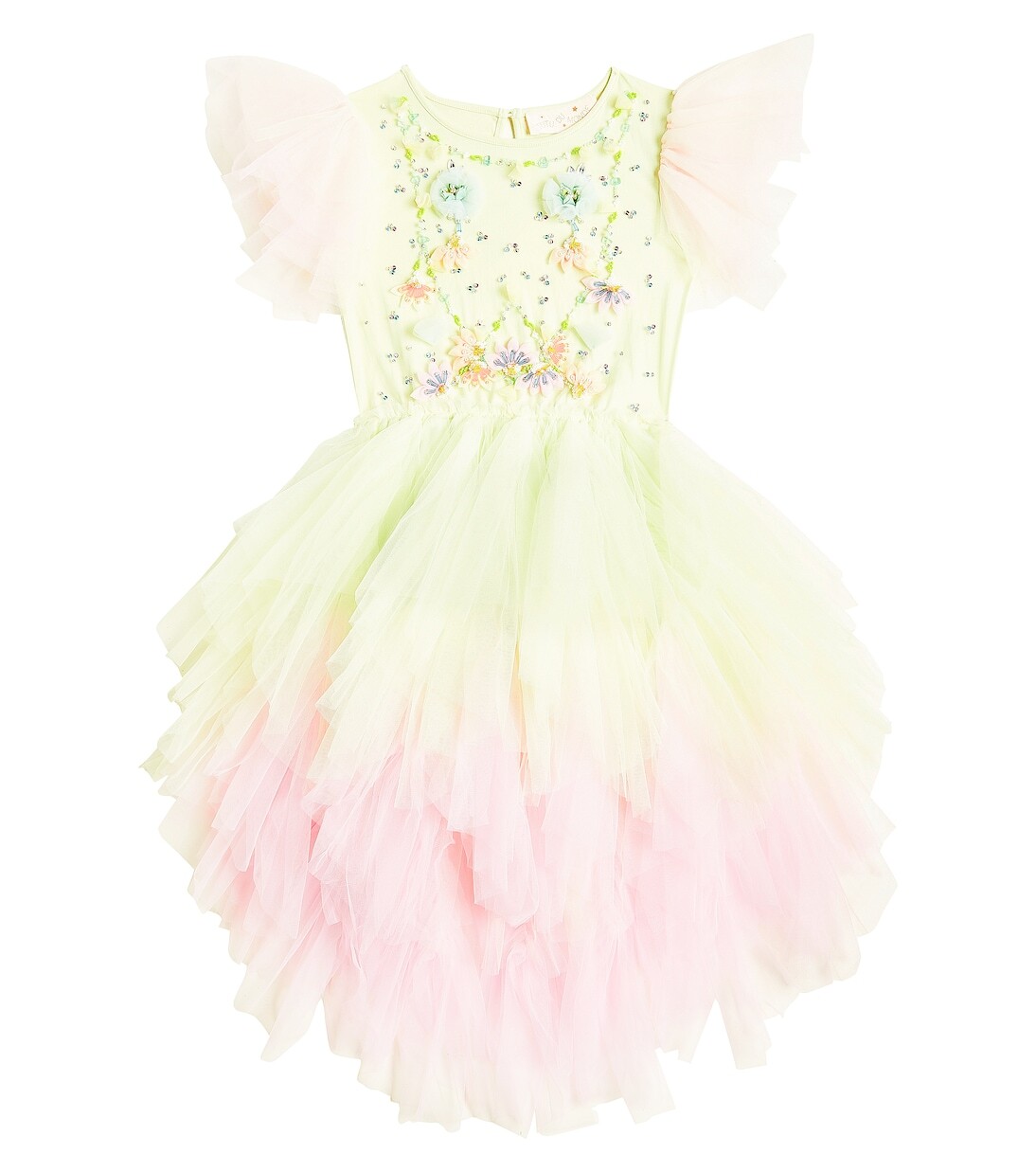 

Платье из тюля с декором Color Theory Tutu Du Monde, мультиколор