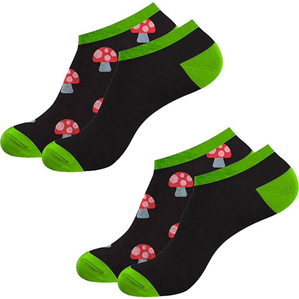 

Носки Crazy Boxer Mushroom 2 шт Tobillerous, черный