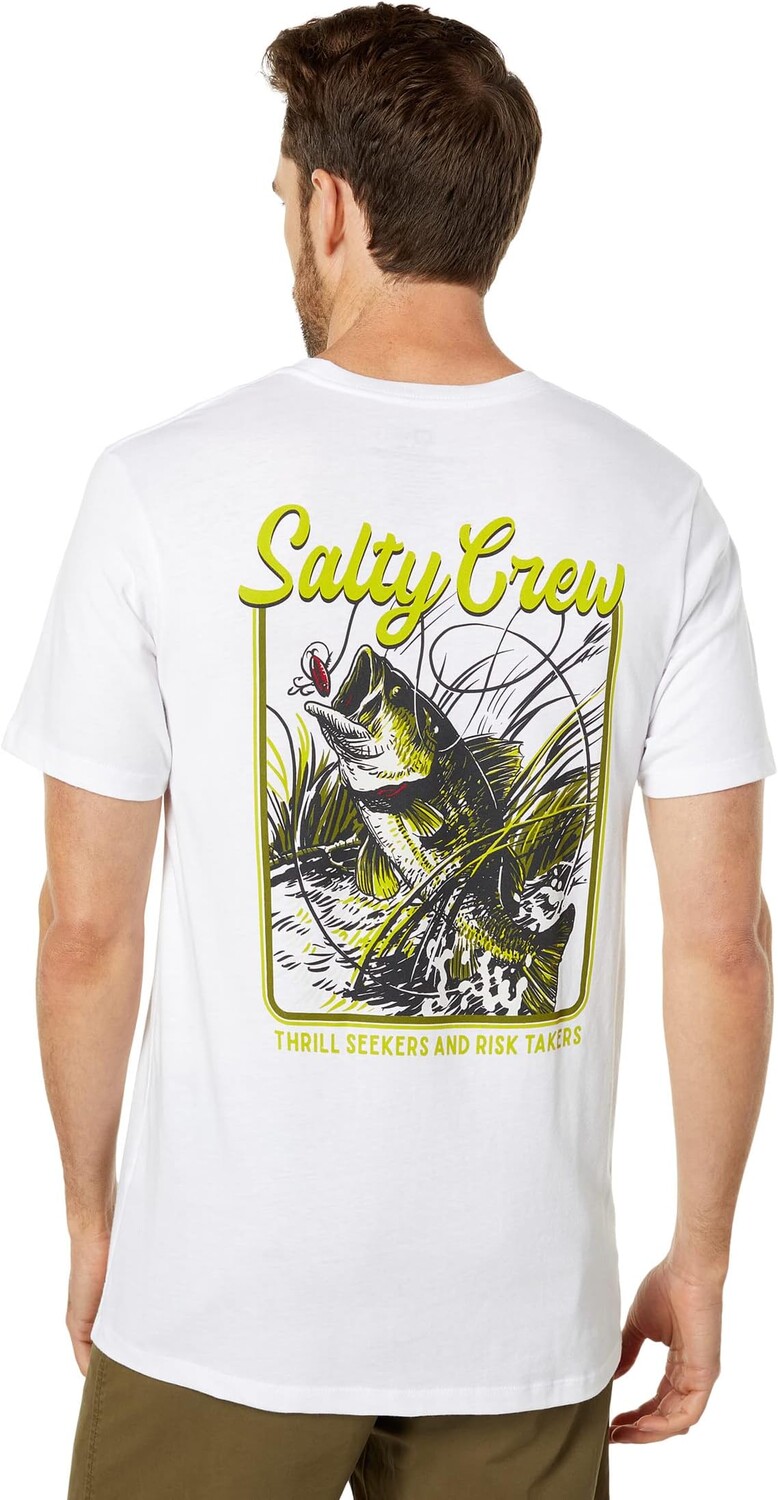 

Футболка Largemouth Premium с короткими рукавами Salty Crew, белый