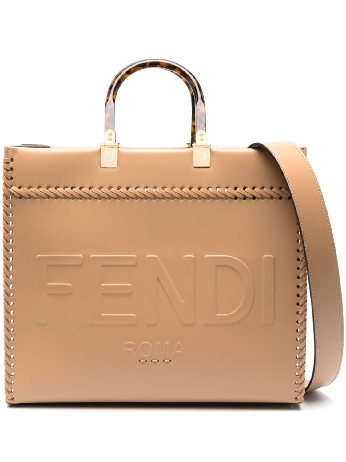 

FENDI сумка-тоут Sunshine среднего размера, коричневый