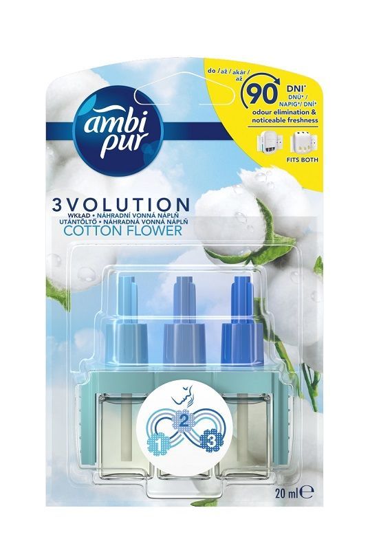 цена Картридж освежителя воздуха Ambi Pur 3Volution Cotton, 1 шт