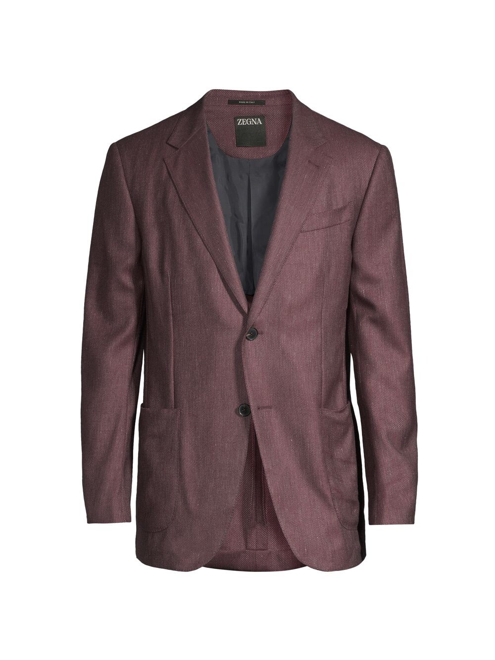 

Спортивное пальто из однотонной розы ZEGNA, фиолетовый