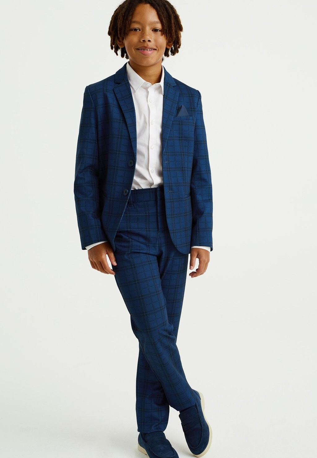 

Брюки из ткани WE Fashion, цвет blue