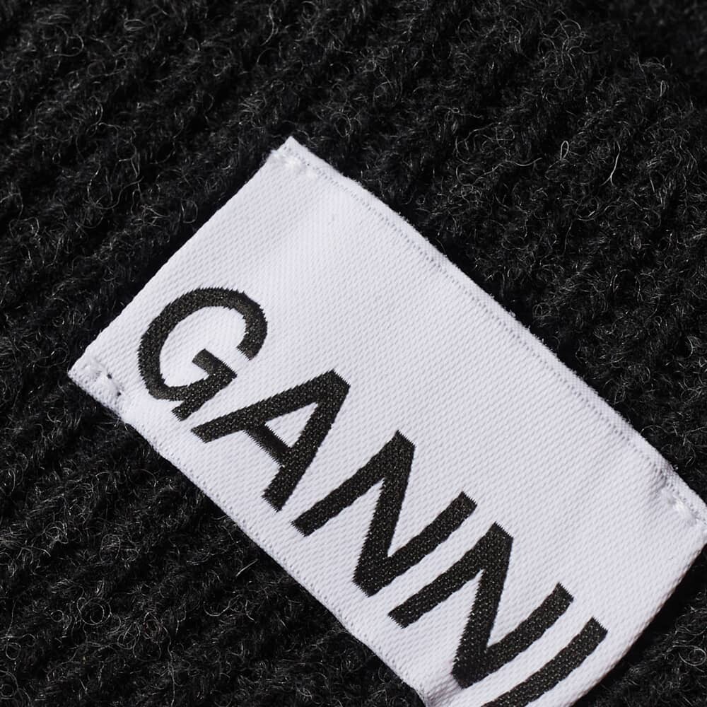 

Ganni структурированная шапка в рубчик