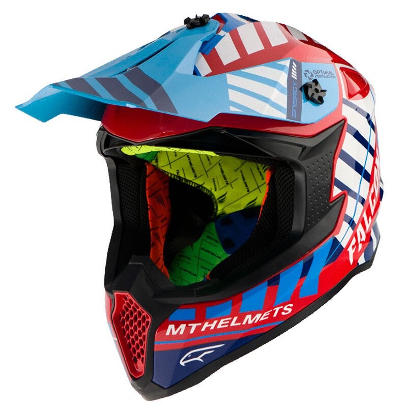 

Шлем для мотокросса MT Helmets Falcon Energy, синий