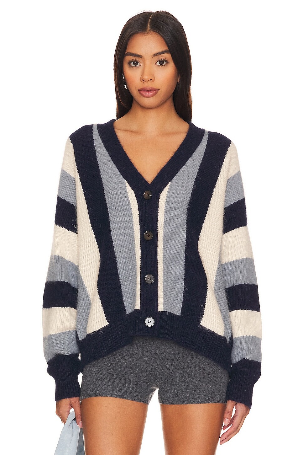 

Кардиган The Great The Fluffy Slouch, цвет Navy Stripe