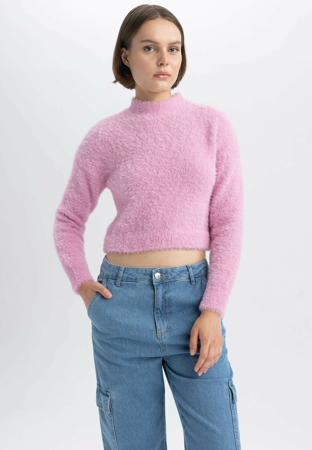 

Свитер Regular Fit DeFacto, розовый