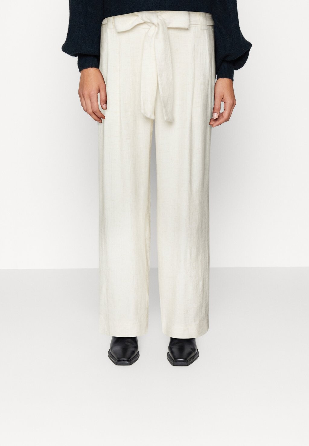 

Брюки Esprit Crinkle Culotte, лед, Серый