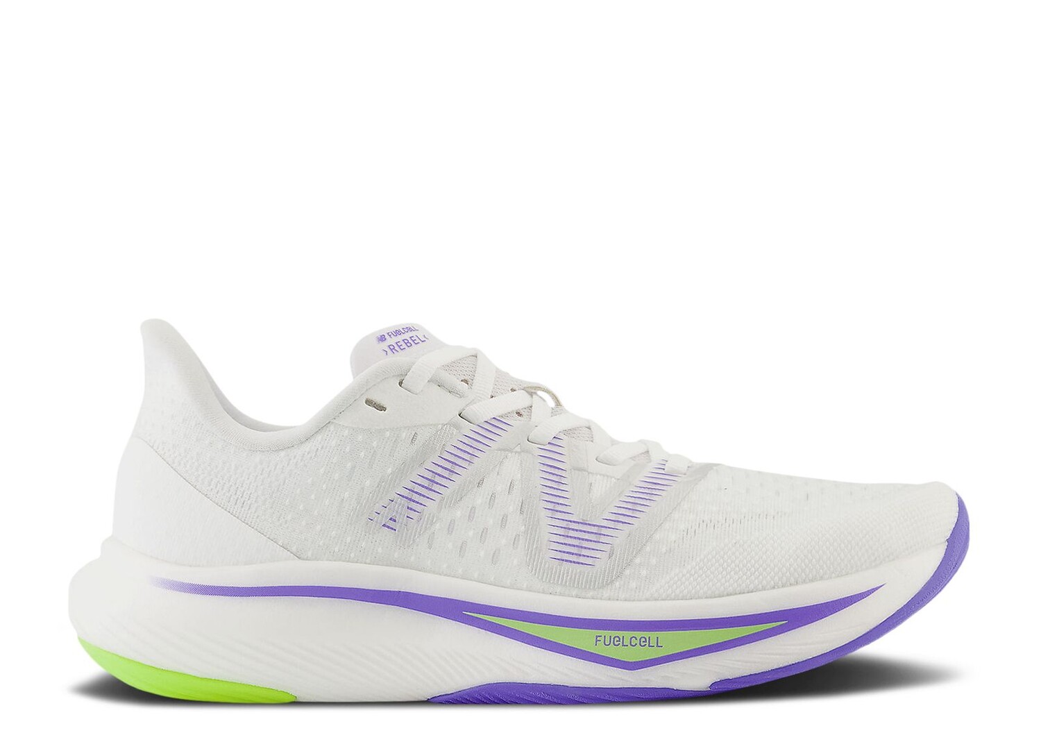 

Кроссовки New Balance Wmns Fuelcell Rebel V3 'White Electric Indigo', белый