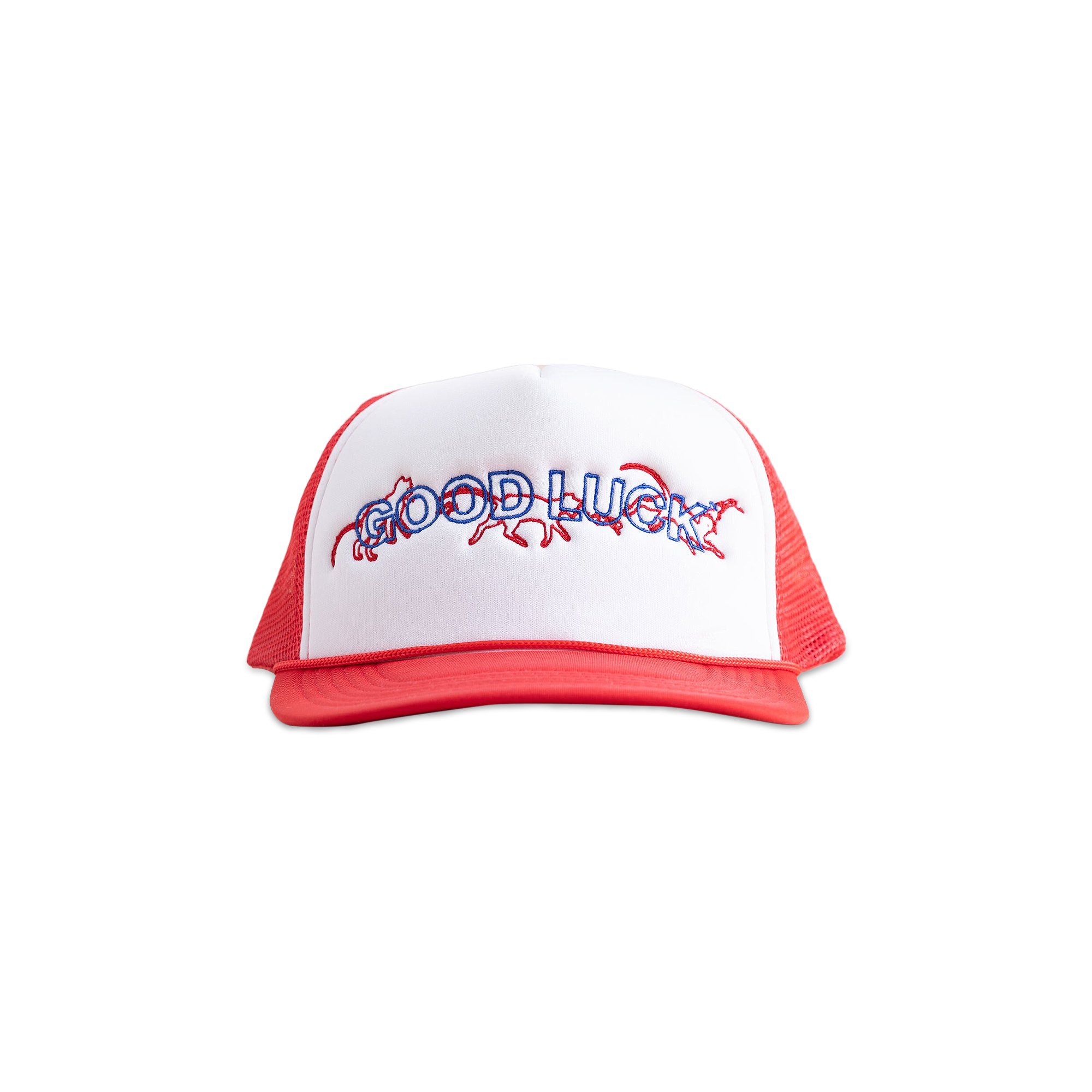 

Кепка Mr. Saturday Good Luck Trucker Красный/Белый