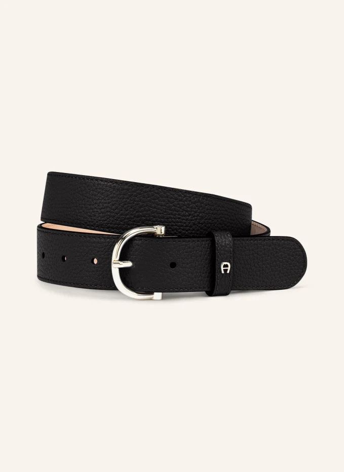 

Кожаный ремень делия Aigner, черный