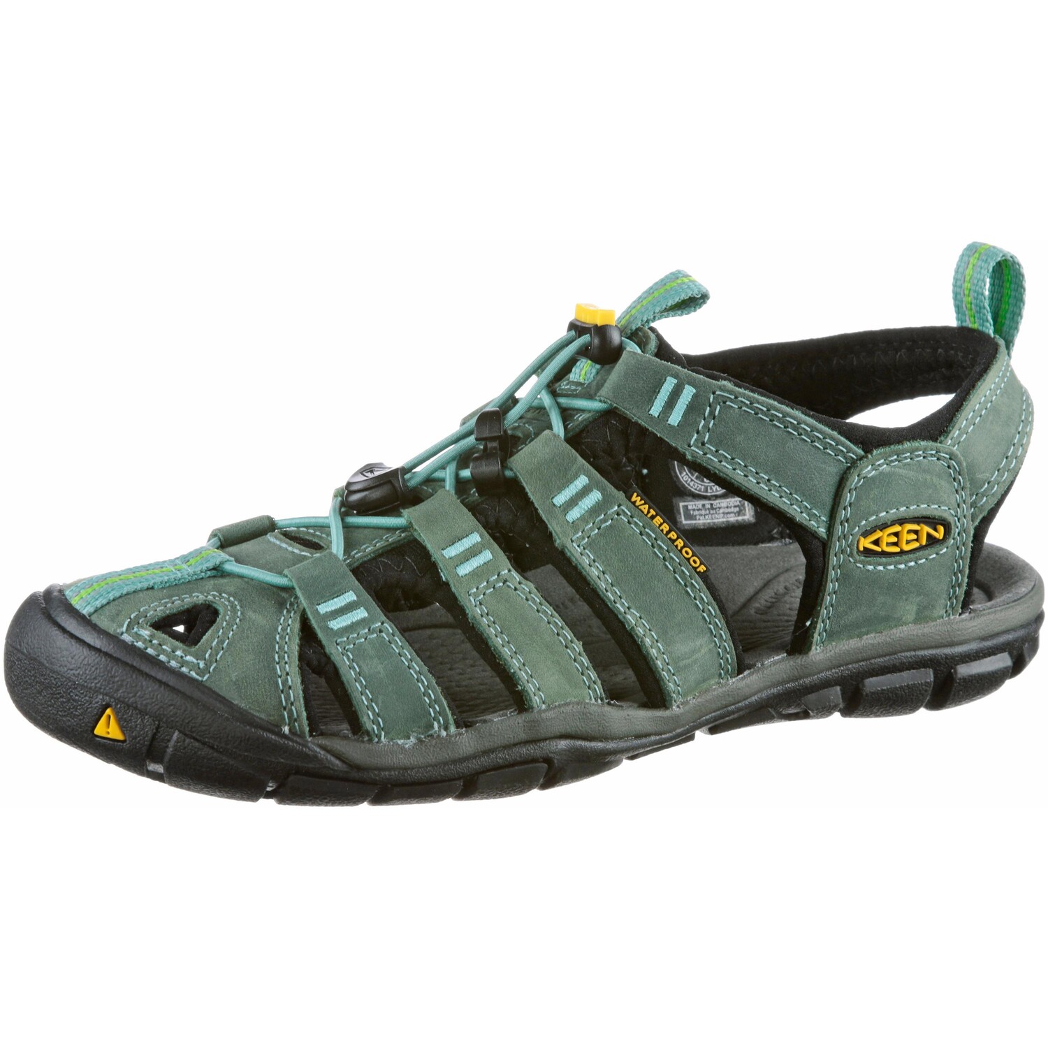 

Сандалии Keen Outdoor Clearwater CNX Leather, цвет mineral blue-yellow